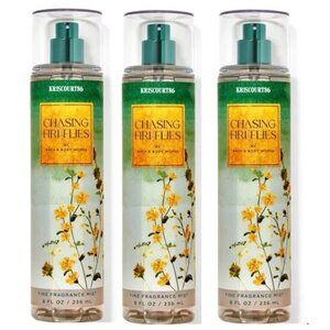 Bath and Body Works Chasing Fireflies Fine Fragrance Mist Set of 3